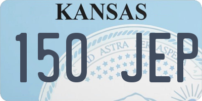 KS license plate 150JEP