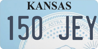 KS license plate 150JEY