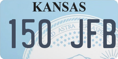 KS license plate 150JFB