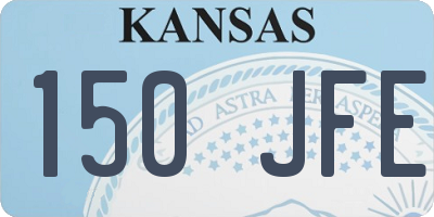 KS license plate 150JFE