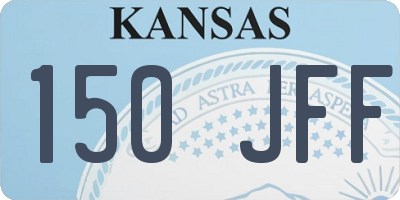 KS license plate 150JFF