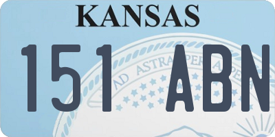 KS license plate 151ABN