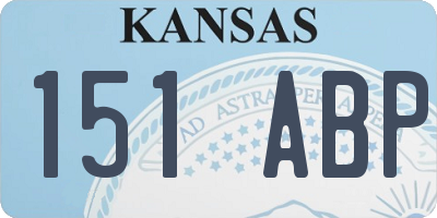 KS license plate 151ABP