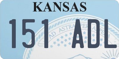 KS license plate 151ADL