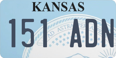 KS license plate 151ADN