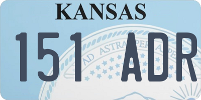 KS license plate 151ADR