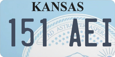 KS license plate 151AEI