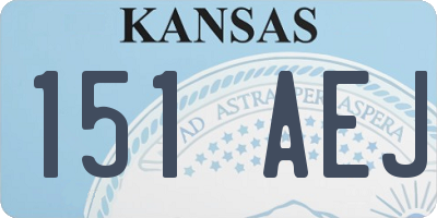 KS license plate 151AEJ