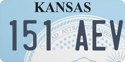 KS license plate 151AEV