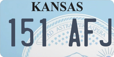 KS license plate 151AFJ