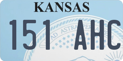 KS license plate 151AHC