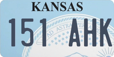KS license plate 151AHK