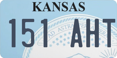 KS license plate 151AHT