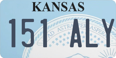 KS license plate 151ALY