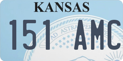 KS license plate 151AMC