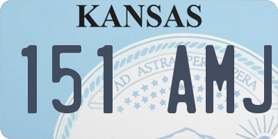 KS license plate 151AMJ