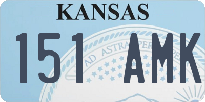 KS license plate 151AMK