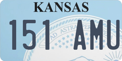 KS license plate 151AMU