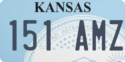 KS license plate 151AMZ