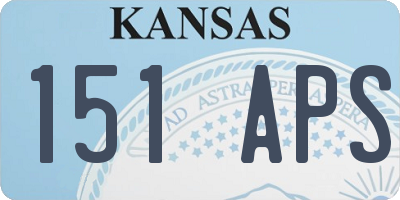 KS license plate 151APS