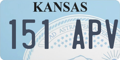 KS license plate 151APV