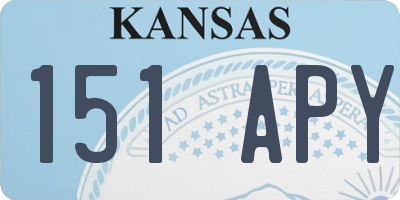 KS license plate 151APY
