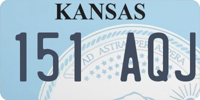 KS license plate 151AQJ