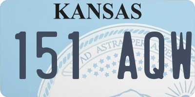 KS license plate 151AQW
