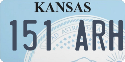 KS license plate 151ARH