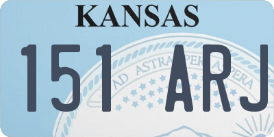 KS license plate 151ARJ