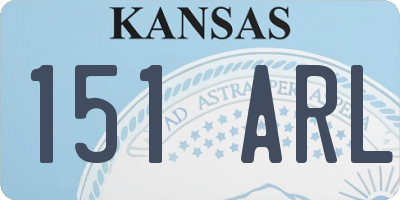 KS license plate 151ARL