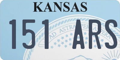 KS license plate 151ARS