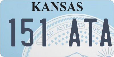 KS license plate 151ATA