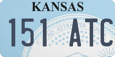 KS license plate 151ATC