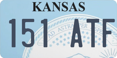 KS license plate 151ATF