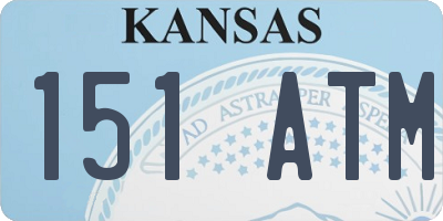 KS license plate 151ATM