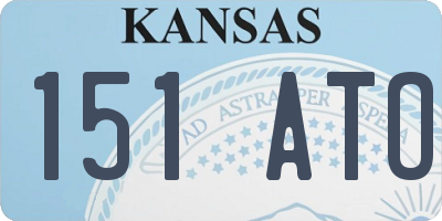 KS license plate 151ATO
