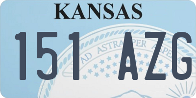 KS license plate 151AZG
