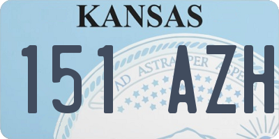 KS license plate 151AZH