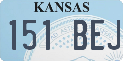KS license plate 151BEJ