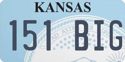 KS license plate 151BIG