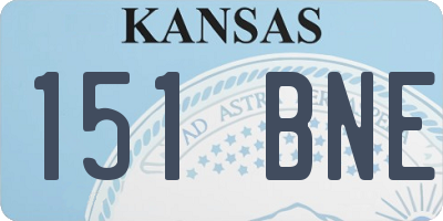 KS license plate 151BNE