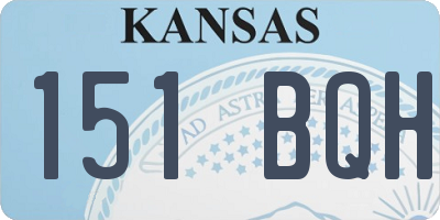 KS license plate 151BQH