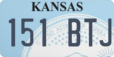 KS license plate 151BTJ