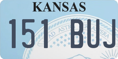 KS license plate 151BUJ
