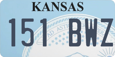 KS license plate 151BWZ