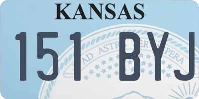 KS license plate 151BYJ