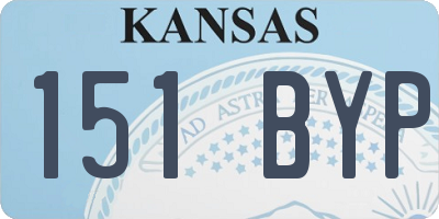 KS license plate 151BYP
