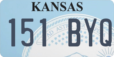 KS license plate 151BYQ