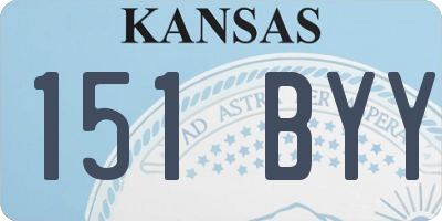 KS license plate 151BYY